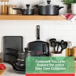 T-fal Easy Care, 20 Piece Non-Stick Pots and Pans Cookware Set, Grey - Image 4