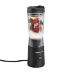 Hamilton Beach Personal Blender, 14 oz. Jar, Stainless Steel Blade, Leak-Proof Lid, Great for Shakes and Smoothies, Black