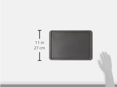 GoodCook Everyday Nonstick Carbon Steel Baking Sheet Set, 3 Pack – Small 13” x 9”, Medium 15” x 10”, Large 17” x 11” – Carbon Steel Cooking Pans, Cookie Sheet Bakeware Set - Image 5