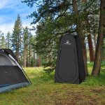 Pop Up Pod - Privacy Shower Tent, Dressing Room, or Portable Toilet Stall with Carry Bag for Camping, Beach, or Tailgate by Wakeman Outdoors (Black) - Image 6