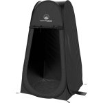 Pop Up Pod - Privacy Shower Tent, Dressing Room, or Portable Toilet Stall with Carry Bag for Camping, Beach, or Tailgate by Wakeman Outdoors (Black)