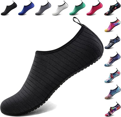 61GzQfBa+lL._AC_SY500_ Water Shoes for Women Men Quick-Dry Aqua Socks Swim Beach Barefoot Yoga Exercise Wear Sport Accessories Pool Camping Must Haves Adult Youth Size - Image 1