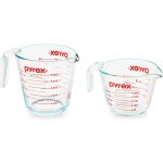 Pyrex Essentials (2-Pack) Glass Measuring Cups Set, (1 & 2 Cup) Measuring Cups For Prepping, Baking and Cooking, Preheated Oven, Dishwasher, Freezer, and Microwave Safe