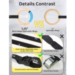 GHB Gymnastic Rings Wooden Gym Rings 1.25" Olympic Rings Adjustable Straps Pull Up Rings Sets for Workout Bodyweight Fitness Training - Image 4