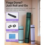 YOTTOY Large Yoga Mat (75 * 52 * 1/2inch),Extra Wide TPE Exercise Mat,Non-Slip Workout Mat for Pilates, Fitness, Barefoot, Home Gym Studio with Strap and Towel - Image 6