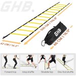 GHB Pro Agility Ladder Agility Training Ladder Speed 12 Rung 20ft with Carrying Bag - Image 4