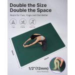 YOTTOY Large Yoga Mat (75 * 52 * 1/2inch),Extra Wide TPE Exercise Mat,Non-Slip Workout Mat for Pilates, Fitness, Barefoot, Home Gym Studio with Strap and Towel - Image 2