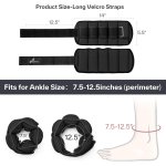 Sportneer Adjustable Ankle Weights 1 Pair 2 4 6 8 10 Lbs Leg Weight Straps for Women Men, Weighted Ankle Weights Set for Gym,Fitness, Workout,Walking, Jogging,1-5 lbs Each Ankle, 1 Pair 2-10 lbs - Image 5