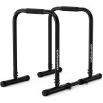 Sportsroyals Adjustable Dip Bar Station, Heavy Duty Parallette & Parallel Bars, 400LBS Stable Dip Stands for Home Gym, Calisthenics & Upper Body Workout Equipment