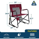 GCI OUTDOOR Freestyle Rocker Outdoor Rocking Chair with Beverage Holder - Image 2