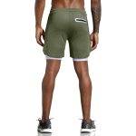 Leidowei Men's 2 in 1 Workout Running Shorts Lightweight Training Yoga Gym 7" Short with Zipper Pockets - Image 3