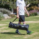 SKLZ Quickster Soccer Goal - Portable Goal for Backyard & Field - Durable Tension-Tite Frame & Heavy Gauge 2-Ply Net - Adjustable Click-Lock Poles, Metal Stakes - Carrying Case with Handle - Image 6