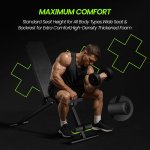 Adjustable Weight Bench for Home Gym, Foldable Workout Bench for Full Body Fitness Dumbbell Exercise, 600LBS Incline Decline Flat Bench with Resistance Bands for Strength Training - Image 4