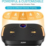 AXV Vibration Plate Fitness Platform Exercise Machine Vibrating Lymphatic Drainage Shaking Full Body Shaker Workout Vibrate Stand Shake Board Sport Gym for Weight Loss Fat Burner for Women Men - Image 3