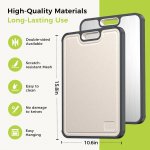 Titanium Cutting Board for Kitchen, Cutting Board Double Sided Food Grade, Pure Titanium and Wheat Straw PP, Easy to Clean Large Size 16”×11” - Image 5