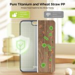 Titanium Cutting Board for Kitchen, Cutting Board Double Sided Food Grade, Pure Titanium and Wheat Straw PP, Easy to Clean Large Size 16”×11” - Image 3