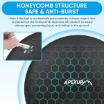 APEXUP Yoga & Pilates Ball - Anti Slip Heavy Duty Gym Ball for Fitness, Balance & Core Workout - Image 3