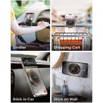 A2C Gym Fitness Phone Mount for MagSafe - 17 N52 Strong Magnets Stable and Secure Phone Mount with Adjustable Strap, Compatible with Gym Equipment, Stroller, Shopping Cart, Exercise Bikes - Image 4