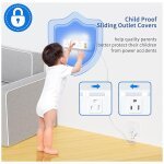 Flat Plug Power Strip Surge Protector 3 Outlets, Extension Cord 3 ft 3 Prong, 300J - Image 2