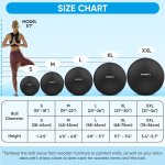 APEXUP Yoga & Pilates Ball - Anti Slip Heavy Duty Gym Ball for Fitness, Balance & Core Workout - Image 4