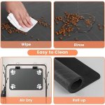 Pet Feeding Mat-Absorbent Pet Placemat for Food and Water Bowl - Image 2