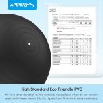 APEXUP Yoga & Pilates Ball - Anti Slip Heavy Duty Gym Ball for Fitness, Balance & Core Workout - Image 6