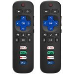 (Pack of 2) Replacement-Remote-Control for Roku-TV,Compatible