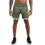 Leidowei Men's 2 in 1 Workout Running Shorts Lightweight Training Yoga Gym 7" Short with Zipper Pockets - Image 2