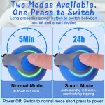 BABORUI Interactive Cat Toy Ball - Automatic Interactive Cat Toys for Indoor Cats with 3 Tails, 2 Speeds Rechargeable Cat Enrichment Toys for Small/Medium/Large Cats to Keep Them Busy(Blue) - Image 3