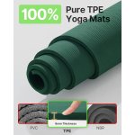 YOTTOY Large Yoga Mat (75 * 52 * 1/2inch),Extra Wide TPE Exercise Mat,Non-Slip Workout Mat for Pilates, Fitness, Barefoot, Home Gym Studio with Strap and Towel - Image 5