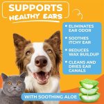 Dog Ear Cleaner Wipes – Finger Wipes for Dogs & Cats – Cleaning (Coconut) - Image 4
