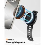 A2C Gym Fitness Phone Mount for MagSafe - 17 N52 Strong Magnets Stable and Secure Phone Mount with Adjustable Strap, Compatible with Gym Equipment, Stroller, Shopping Cart, Exercise Bikes - Image 6