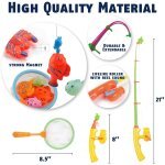 CozyBomB™ Kids Fishing Bath Toys Game | Magnetic Floating Toy Magnet Pole - Image 4