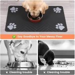 Pet Feeding Mat-Absorbent Pet Placemat for Food and Water Bowl - Image 3