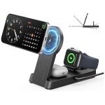 3 in 1 Magnetic Wireless for iPhone Charging Station: Foldable Portable Charger