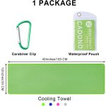 4 Pack Cooling Towel (40"x12"), Soft Breathable Chilly Towel, Ice Towel, Microfiber Towel for Yoga, Sport, Running, Workout,Gym, Camping, Fitness, Workout & More Activities(Multicolor) - Image 6