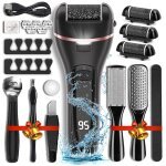 Electric Callus Remover for Feet with 3 Roller Heads 2 Speed Rechargeable