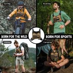 Outdoor Sports Chest Bag for Men, Chest Vest Holster Fits Most Pistols, EDC Travel Chest Pack for Running, Hiking - Image 5