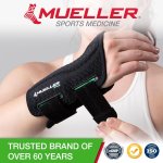 MUELLER Sports Medicine Green Fitted Wrist Brace for Men and Women, Wrist Pain Relief Support, Ideal for Carpal Tunnel, Tendonitis, Arthritis, Black - Image 3