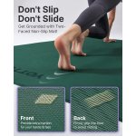 YOTTOY Large Yoga Mat (75 * 52 * 1/2inch),Extra Wide TPE Exercise Mat,Non-Slip Workout Mat for Pilates, Fitness, Barefoot, Home Gym Studio with Strap and Towel - Image 4