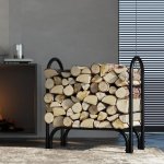 Fire Beauty Firewood Rack Log Holder,Log Storage Holder,Storage Rack,Firewood Stacker for Fireplace Indoor Outdoor(Middle) - Image 3
