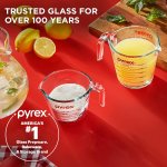Pyrex Essentials (2-Pack) Glass Measuring Cups Set, (1 & 2 Cup) Measuring Cups For Prepping, Baking and Cooking, Preheated Oven, Dishwasher, Freezer, and Microwave Safe - Image 2