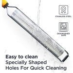 Deiss PRO Citrus Lemon Zester & Cheese Grater — Parmesan Cheese, Lemon, Ginger, Garlic, Nutmeg, Chocolate, Vegetables, Fruits - Razor-Sharp Stainless Steel Blade + Protect Cover - Dishwasher Safe - Image 6