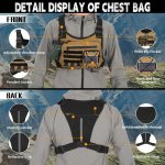 Outdoor Sports Chest Bag for Men, Chest Vest Holster Fits Most Pistols, EDC Travel Chest Pack for Running, Hiking - Image 6