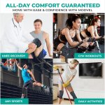 Modvel Compression Knee Brace for Women & Men, 2-Pack Knee Brace for Running Knee Pain, Knee Support Compression Sleeve, Workout Sports Knee Braces for Meniscus Tear, ACL & Arthritis Pain Relief - Image 6