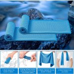 4 Pack Cooling Towel (40"x12"), Soft Breathable Chilly Towel, Ice Towel, Microfiber Towel for Yoga, Sport, Running, Workout,Gym, Camping, Fitness, Workout & More Activities(Multicolor) - Image 2
