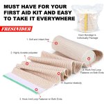 Premium Elastic Bandage Wrap, 6 Pack 4" Cotton Latex Free Compression Bandage Wrap with Touch Closure at Both Ends, Support & First Aid for Sports, Medical, and Injury Recovery - Image 4