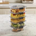 Rubbermaid Brilliance Food Storage Containers BPA Free Airtight Lids Ideal for Lunch Meal Prep & Leftovers Set of 5 (3.2 Cup) - Image 8