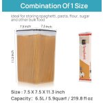 Vtopmart 8 pcs Large Airtight Food Storage Containers, Vtopmart Flour Canisters, for Kitchen Organization - Image 5
