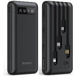 JIUMESS 20000mAh Power Bank Portable Charger with Cables, USB Battery Pack